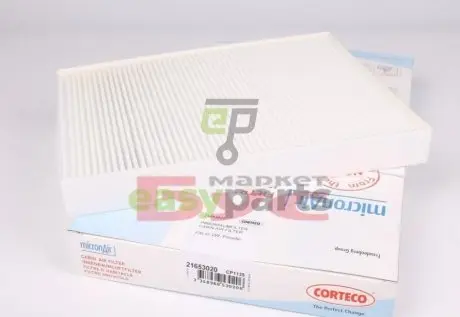 Фильтр салона CORTECO 2165 3020