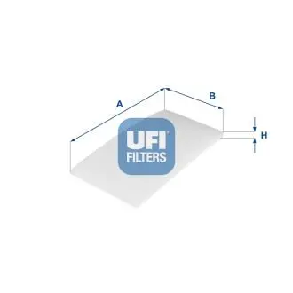 Фильтр, воздух во внутренном пространстве UFI 53.322.00