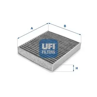Фото фільтр салону вугільний UFI 54.158.00 Фільтр салону вугільний UFI 54.158.00