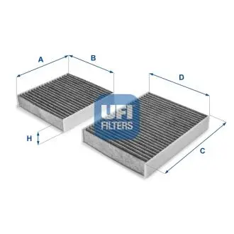 Фильтр, воздух во внутренном пространстве UFI 54.164.00