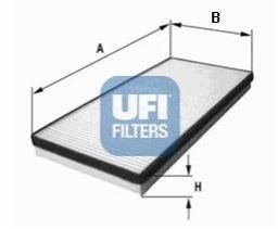 Фильтр, воздух во внутренном пространстве UFI 53.004.00