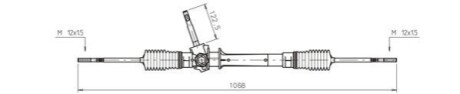 Рульова рейка GENERAL RICAMBI OP4035