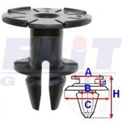 Затиск бампера ELIT C60410