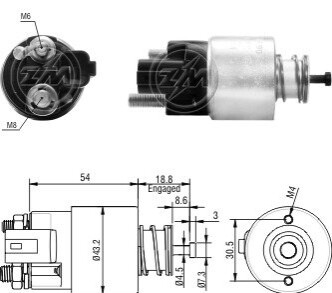 Реле втягуюче стартера ZM ZM391