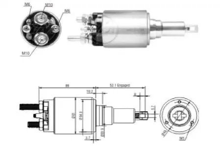 Втягивающее реле ZM ZM3639