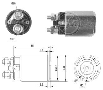 Реле втягуюче стартера ZM ZM654