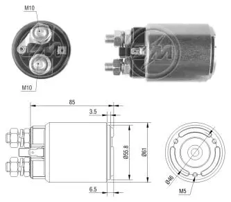 Реле втягуюче стартера ZM ZM654