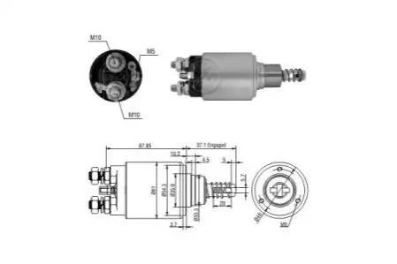 Втягивающее реле ZM ZM1653