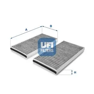Фильтр салона угольный UFI 54.127.00