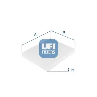 Фильтр, воздух во внутренном пространстве UFI 53.149.00