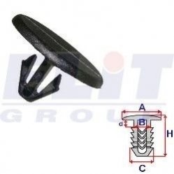 Затиск бампера ELIT R C40841