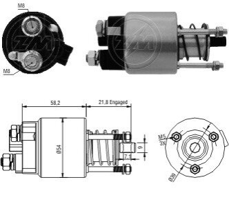 Реле втягуюче стартера ZM ZM397