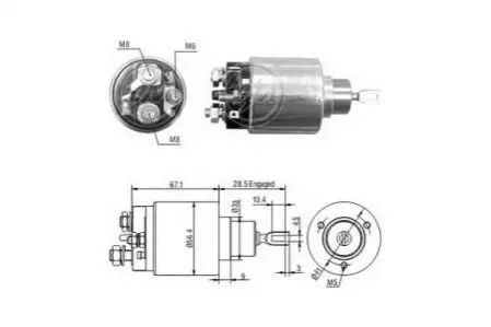 Втягивающее реле ZM ZM1473