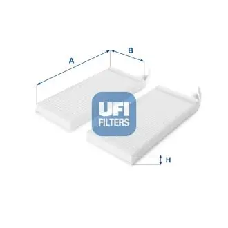 Фильтр, воздух во внутренном пространстве UFI 53.164.00