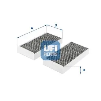 Фильтр, воздух во внутренном пространстве UFI 54.279.00
