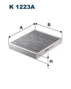 Фiльтр салону вугiльний FILTRON K1223A