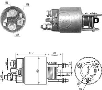 Втягивающее реле ZM ZM7595