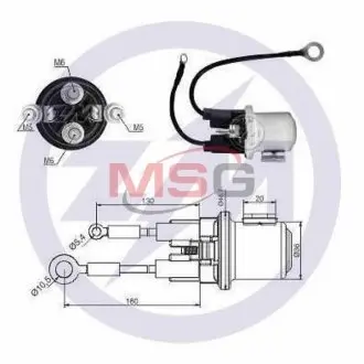 Реле втягуюче стартера ZM ZM2408