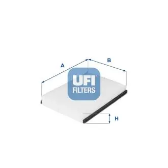 Фильтр, воздух во внутренном пространстве UFI 53.211.00