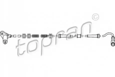 Датчик ABS ZN TOPRAN / HANS PRIES 722662