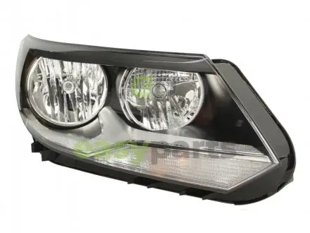 VW Фара основная галоген,с мотором,H15 H7 PY21W W5W прав.Tiguan 11- HELLA 1EL 010 749-221
