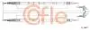 Трос ручного гальма зад. L 1774/1749 Opel Zafira 1.6/1.8/2.0/2.2/1.7CDTi/1.9CDTi 05&gt; COFLE 11.5867 (фото 1)