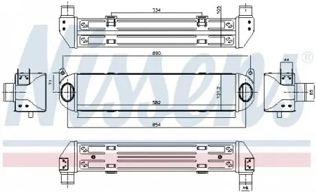 Радіатор наддуву NISSENS 96243