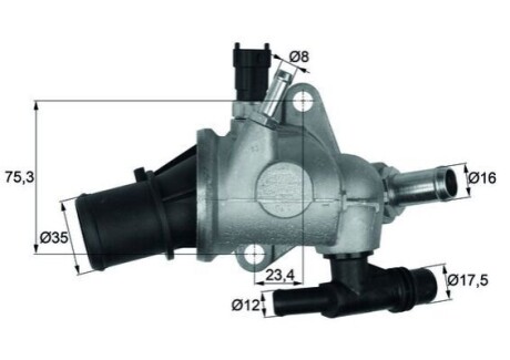 Термостат MAHLE / KNECHT TI 142 83