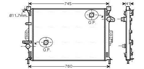 Радиатор AVA COOLING FDA 2424 (фото 1)