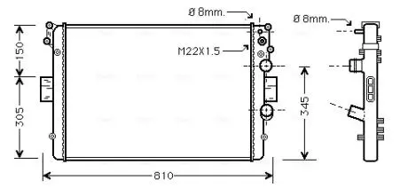 Радиатор AVA COOLING IVA 2041