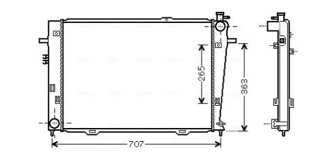 Радіатор AVA COOLING HY2126