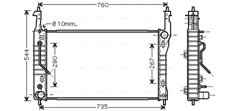 Радиатор AVA COOLING OLA 2424