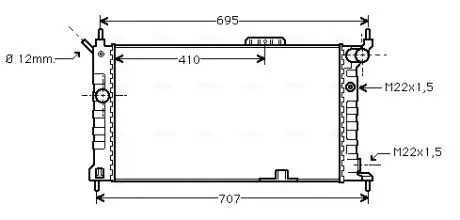 Радиатор AVA COOLING OL2091