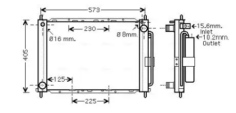 Радиатор AVA COOLING RT M405