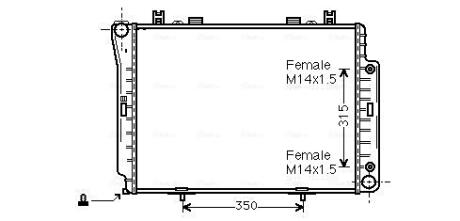 Радіатор AVA COOLING MSA 2144