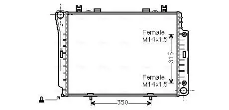 Радіатор AVA COOLING MSA 2144