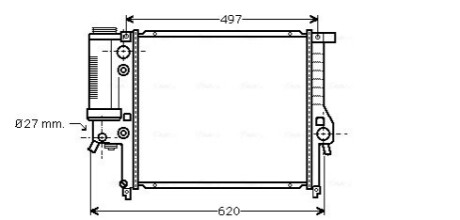 Радіатор AVA COOLING BW 2125 (фото 1)