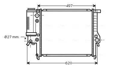 Радиатор AVA COOLING BW 2125 (фото 1)