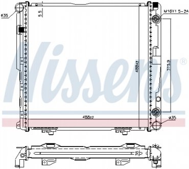 Радиатор NISSENS 62751A