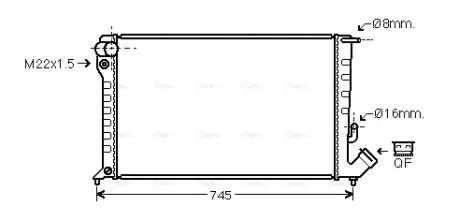 Радиатор AVA COOLING CNA 2153 (фото 1)