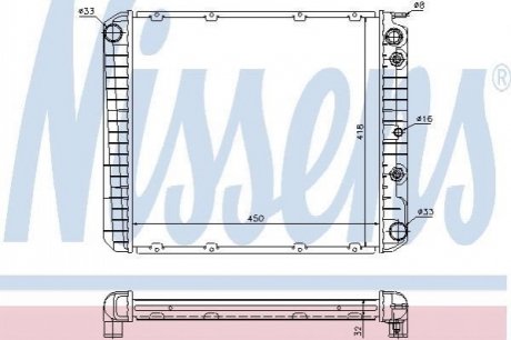 Радиатор NISSENS 65520A