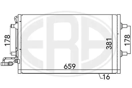 Радiатор кондицiонера ERA 667027