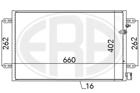 Радiатор кондицiонера ERA 667086