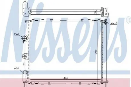 Радиатор NISSENS 63768