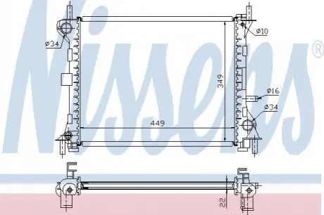 Радиатор NISSENS 62074A