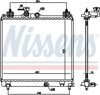 Радиатор NISSENS 606550 (фото 1)