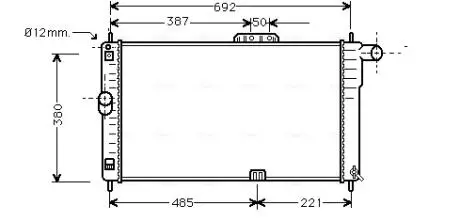 Радиатор AVA COOLING DWA 2004