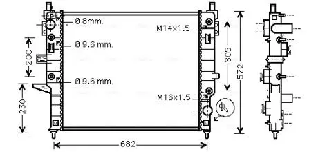 Радіатор AVA COOLING MSA2271