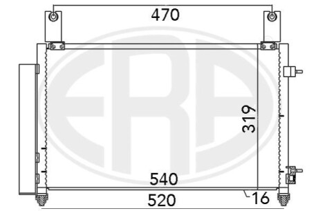 Радиатор ERA 667032