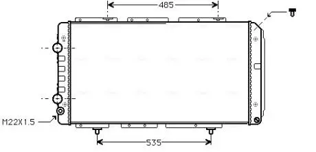 Радиатор AVA COOLING PE2150
